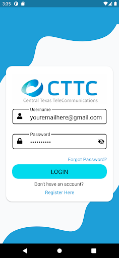 Android application CTTC eBill screenshort