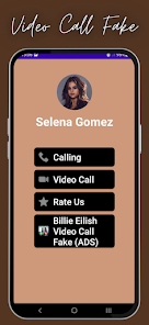 Captura de Pantalla 2 Selena Gomez Video Call Fake android