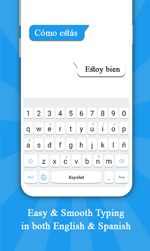 Android application Spanish keyboard screenshort