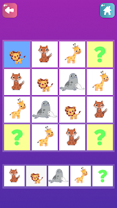 Sudoku for kids. Animals.