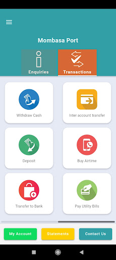 Android application Ports Sacco screenshort