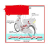 Electric Motorbike Diagram icon