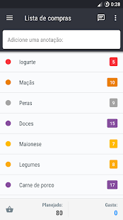 Visualização do aplicativo