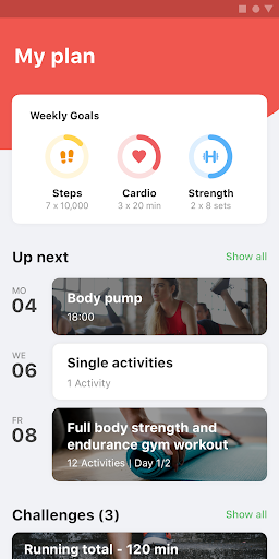 Android application Body Buster Fitness screenshort