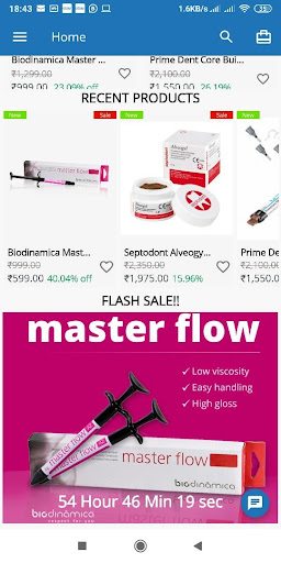 Android application Dentbear.com-Dental Shopping A screenshort