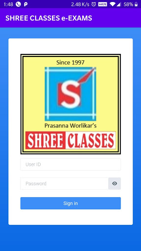 SHREE CLASSES e-EXAMS