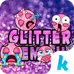 Cover Image of Download Glitter Emoji Stickers for Cha  APK
