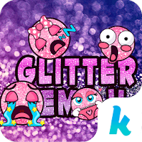 Glitter Emoji Stickers for Chatting (Add Stickers)