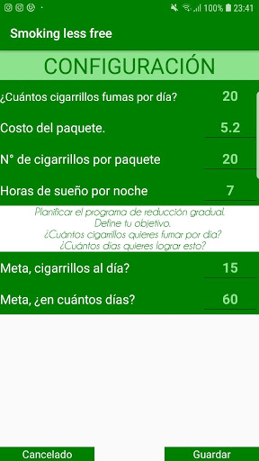 Vista previa de la aplicación