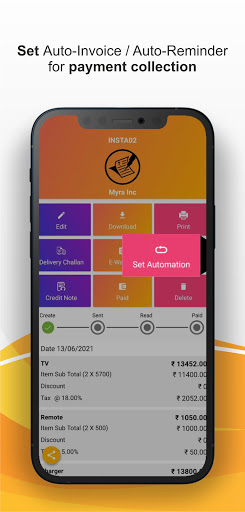 GST Invoice & Accounting App Screen 3