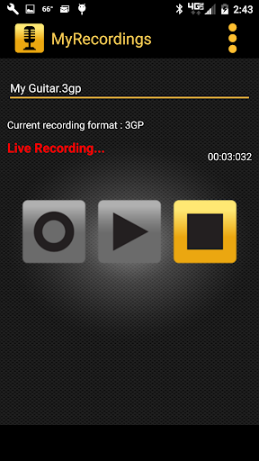 MyRecordings™ Screen 2