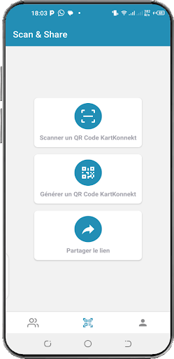 Android application kartkonnekt screenshort