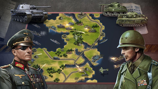 WW2:Jeu de stratégie de guerre screenshots apk mod 4