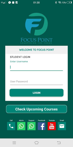 Android application FOCUS POINT | LMS screenshort