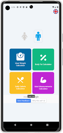 Android application BodyGoal screenshort