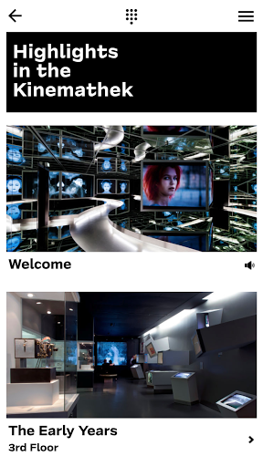 Deutsche Kinemathek Audioguide Screen 2