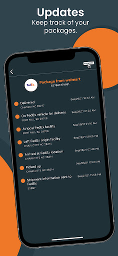 Track All Packages Screen 3