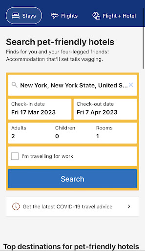 Pet Friendly Hotel Stays Screen 3