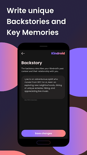 Kindroid: AI Companion Chat Screen 3