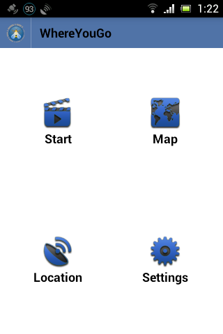 Android application WhereYouGo screenshort