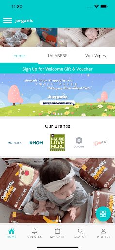 Android application Jorganic screenshort
