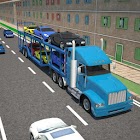 3D 자동차 운송 트레일러 트럭 2.4