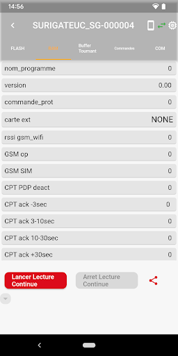 BLE Control Screen 2