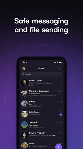 Android application Cryptico Messenger screenshort