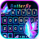 Pink Neon Butterfly キーボード - Androidアプリ