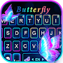 Pink Neon Butterfly Theme