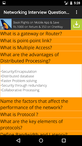 Networking Interview Questions