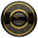 Black Gold clock widget icon