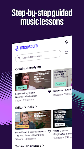 Screenshot of MuseScore: sheet music
