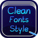 Clean Fonts Style Free icon