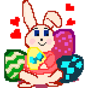 Easter Eggs Color by Number - Pixel Art Paint Book