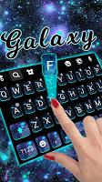 screenshot of Blue Neon Galaxy Theme