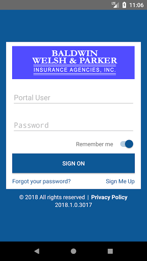 Android application Baldwin Welsh Parker Online screenshort