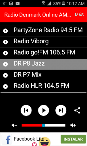 Radio Denmark Online AM FM Sta Screen 3