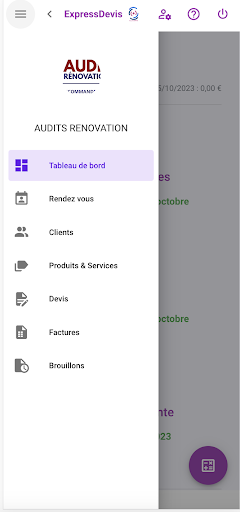CRM & Logiciel de facturation Screen 2