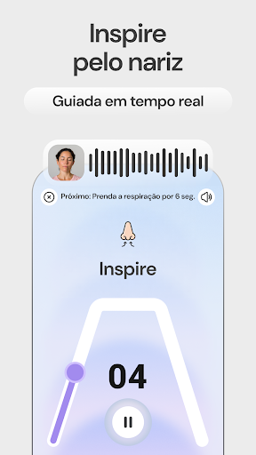 Respire: respiração guiada Captura de Tela do Aplicativo Android 4