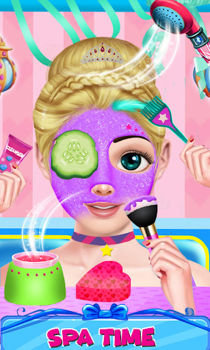 Cute Girl Makeup Salon Game: Face Makeover Spa  screenshots 1