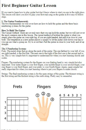 How to Play Guitar Screen 2