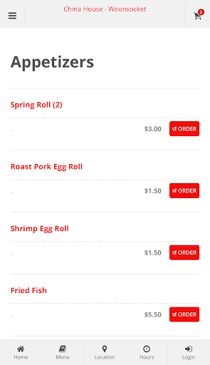 China House Woonsocket Order Screen 2