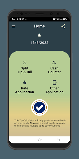 Android application Split Bill screenshort