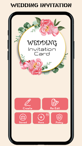 Android application Wedding Invitation Card Maker screenshort