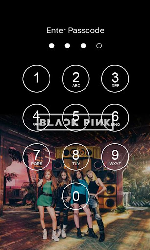 Black Pink Lock Screen