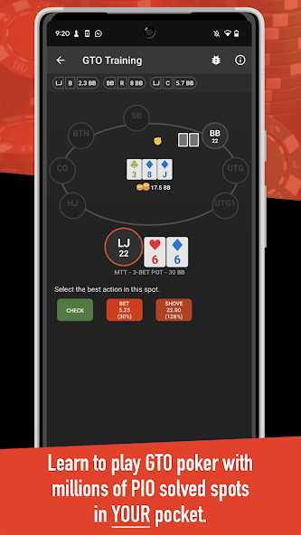 Postflop+ GTO Poker Trainer App For Texas Holdem‏ 5.5.3 APK + Mod (Unlimited money) إلى عن على ذكري المظهر