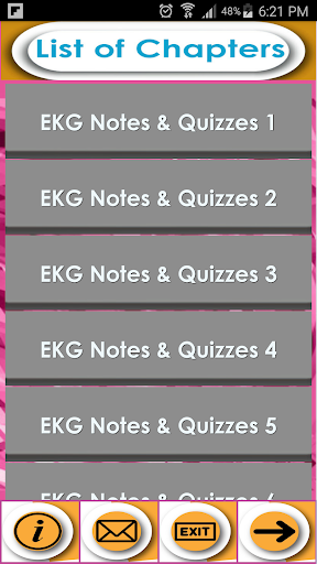 Android application EKG Exam Prep: Notes & Quizzes screenshort