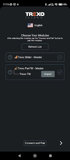 Trexo Slider Screen 2