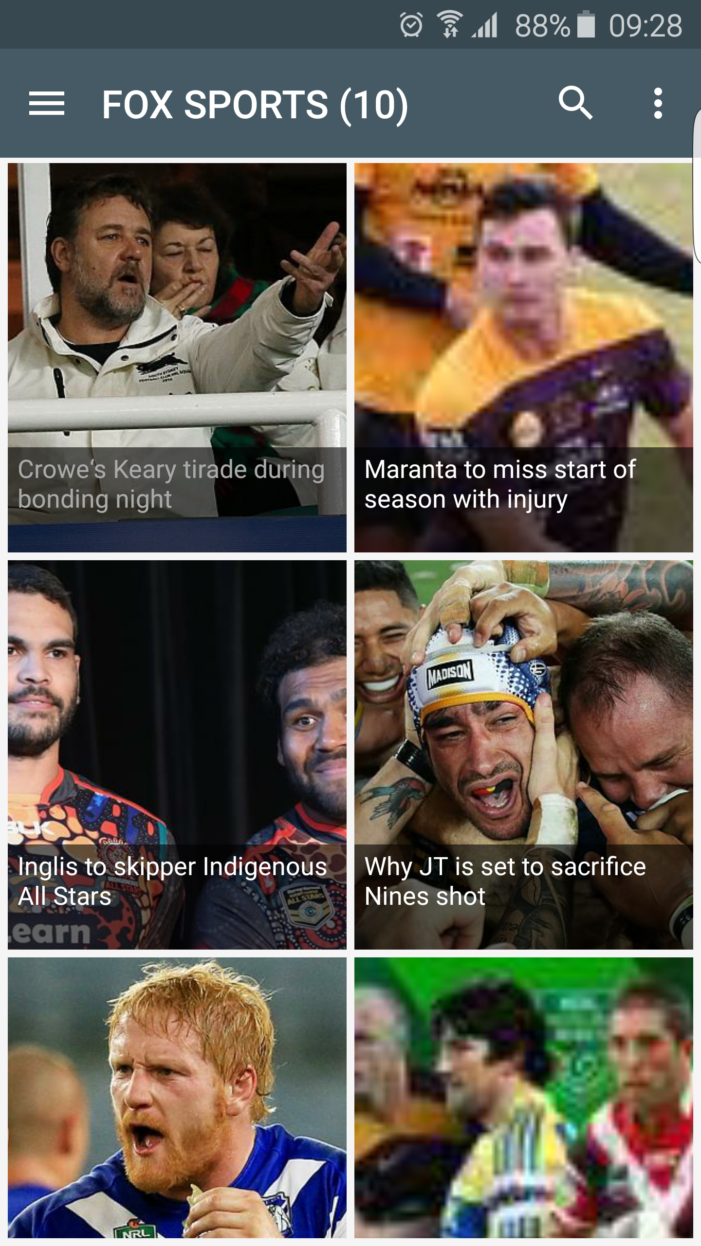 Android application Rugby League News screenshort